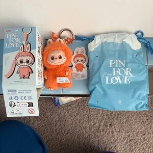 Pop Mart Labubu the monsters pin for love series letter Z